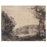 JEAN BAPTISTE CAMILLE COROT (France, 1796-1875) ETCHING