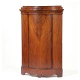 19TH CENTURY FRENCH MAHOGANY ENCOIGNURE CORNER CABINET