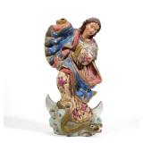 ECUADORIAN QUITO SCHOOL (18TH CENTURY) POLYCHROME WOOD SCULPTURE