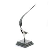 LOUIS PEARSON (AMERICAN, 1925-2005) & ROBBIE ROBBINS (AMERICAN, 20TH CENTURY) CHROME SCULPTURE