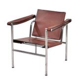 LE CORBUSIER, PIERRE JEANNERET, AND CHARLOTTE PERRIAND LC1 STYLE SLING ARMCHAIR