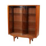 SILKEBORG DANISH MID-CENTURY MODERN TEAK DISPLAY CABINET
