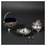 (3PC) ENGLISH & AMERICAN STERLING & SILVERPLATE