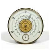 JAEGER FRENCH BAROMETER WITH THERMOMETER AND ALTITUDE SCALE