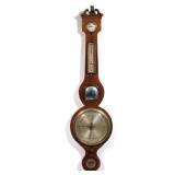 GEORGE E. SMITH (SCOTTISH, 19TH C.) MAHOGANY BANJO BAROMETER