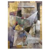 JOHN DOUGLAS (AMERICAN, 20TH/21ST CENTURY) MIXED MEDIA COLLAGE