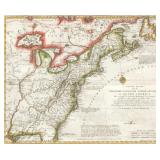 ISAAK TIRION (DUTCH, 1705-1765) HAND-COLORED ENGRAVED MAP