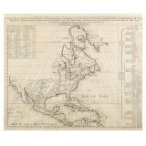 HENRI ABRAHAM CHATELAIN (FRANCE, 1684 - 1743), MAP OF NORTH AMERICA