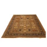 HAND WOVEN INDO-PERSIAN CHAHARBAGH PANEL GARDEN RUG