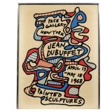 JEAN DUBUFFET (FRENCH, 1901-1985) OFFSET LITHOGRAPH