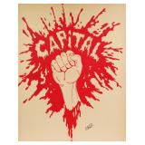 ATELIER POPULAIRE (FRENCH, 20TH CENTURY) "CAPITAL" SCREENPRINT