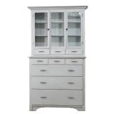 HUTTERITE PINE LINEN PRESS, C. 1880