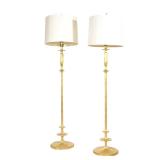 (2PC) PAIR VISUAL COMFORT "LOTUS" FLOOR LAMPS