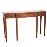 INLAID MAHOGANY REGENCY STYLE SERVER WITH THREE DRAWERS