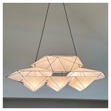 JOHN TRAVIS FULTON (ASPEN, CO, 20th/21st CENTURY) MULTI-TIERED GEOMETRIC PENDANT CHANDELIER | Large-