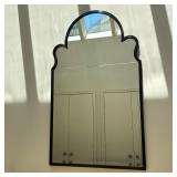 JOHN BOONE SCALLOPED ARCHED WALL MIRROR | This wall mirror features a three-tiered scalloped arched 