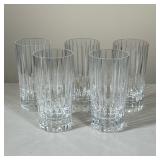 (5pc) SET OF FIVE BACCARAT CRYSTAL HARMONIE HIGHBALL GLASSES | This set of five lead crystal highbal