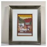 INDIAN SCHOOL (19TH CENTURY) GOUACHE ON PAPER | Untitled Courtly Scene Gouache on paper h. 21.5 x w.
