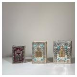 (3pc) JEWELED SILVER ILLUSTRATED HAGGADAH, INCLUDING ARTHUR SZYK (POLISH-AMERICAN, 1894-1951) | Set 