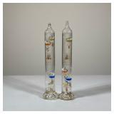 (2pc) PAIR OF AMERICAN COMMITTEE FOR THE WEIZMANN INSTITUTE OF SCIENCE GALILEO THERMOMETERS | A pair