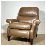 HANCOCK AND MOORE LEATHER SOHO RECLINER | This Hancock and Moore Soho model recliner is upholstered 