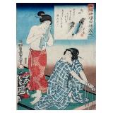 UTAGAWA KUNISADA (JAPANESE, 1786-1864) WOODBLOCK PRINT | Modern Beauties (Kono imayo bijin) Woodbloc