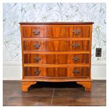 CHIPPENDALE STYLE SERPENTINE FRONT BACHELOR