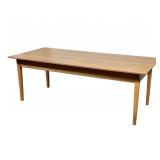 SHAKER STYLE TAPERED LEG WOOD COFFEE TABLE