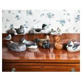 COLLECTION OF WOOD & METAL WATERFOWL DECOYS