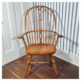 WINDSOR STYLE SACK-BACK ARMCHAIR WITH PIERCED SPLAT