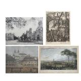 JAROMÍR STRETTI-ZAMPONI (CZECH, 1882-1959) GROUP OF FOUR PRINTS