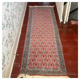 PERSIAN HAND-KNOTTED HERATI PATTERN RUNNER