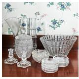 COLLECTION OF ASSORTED CRYSTAL AND CUT GLASS TABLEWARE