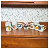 ASSORTED VINTAGE PORCELAIN MUGS INCLUDING EPIAG AND POTPOURRI PRESS