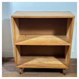 MID-CENTURY MODERN WOOD TWO-TIER BOOKCASE