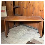 MID-CENTURY MODERN STYLE TEAK VENEER ROLLING DESK