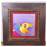 PETER MAX (GERMAN-AMERICAN, B. 1937) MIXED MEDIA LITHOGRAPH