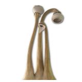 DOUG BLUM CERAMIC CALLA LILY TABLE LAMP, ORGANIC MODERNISM