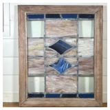 AMERICAN SCHOOL (20TH CENTURY) STAINED GLASS PANEL