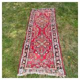 PERSIAN KARAJA HAND-KNOTTED WOOL RUNNER