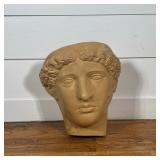 NEO-CLASSICAL STYLE TERRA COTTA FEMALE BUST WALL POCKET PLANTER
