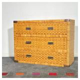 Wicker/Rattan Three Drawer Chest