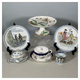 (7pc) ASSORTED PORCELAIN AND CERAMIC TABLEWARE INCLUDING COALPORT, RICHARD GINORI, AND HBCM