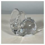 OLLE ALBERIUS (SWEDISH, 1926-1993) FOR ORREFORS CRYSTAL RABBIT SCULPTURE