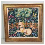 AMERICAN SCHOOL (20th CENTURY) NEEDLEPOINT