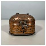 VINTAGE TURKISH HAMMAM REPOUSSÉ COPPER SOAP BOX