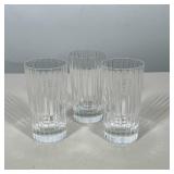 (3pc) THREE BACCARAT CRYSTAL NANCY HIGHBALL GLASSES