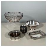 (13pc) GROUP OF ASSORTED SILVER PLATED TABLEWARE