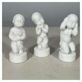 (3pc) SVEND LINDHART FOR BING & GRØNDAHL PORCELAIN FIGURINES