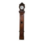 LOCTON (FRENCH, 19TH CENTURY) CARVED OAK TALL CASE CLOCK